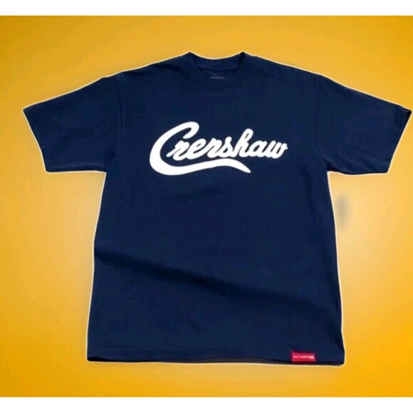 The Marathon Clothing Limited Edition Crenshaw T-Shirt Navy Small NWT New B7 - Picture 1 of 4